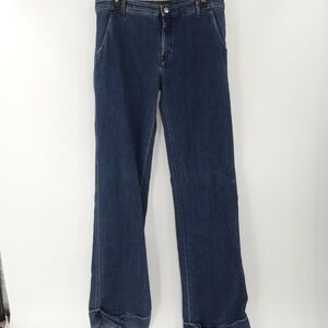 Seafarer Mid-Rise Wide Leg Maggie May Cuffed Jeans Size 30‎ Made in Italy